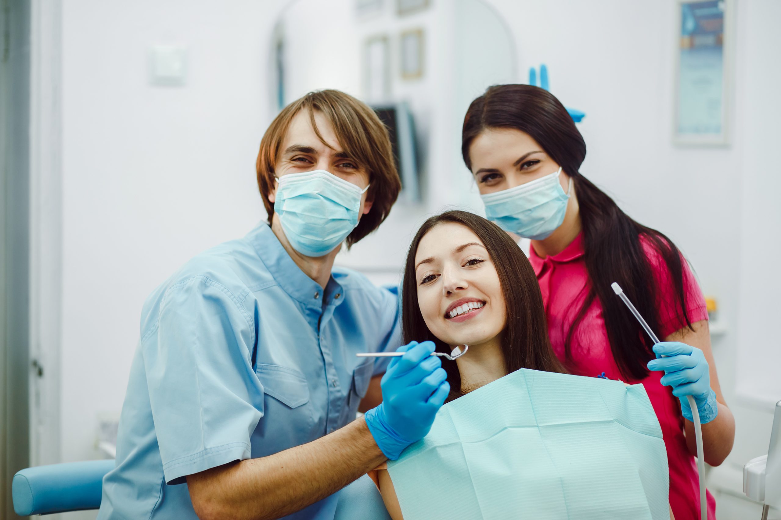 Dentist in Summerville providing family dental care during a routine checkup